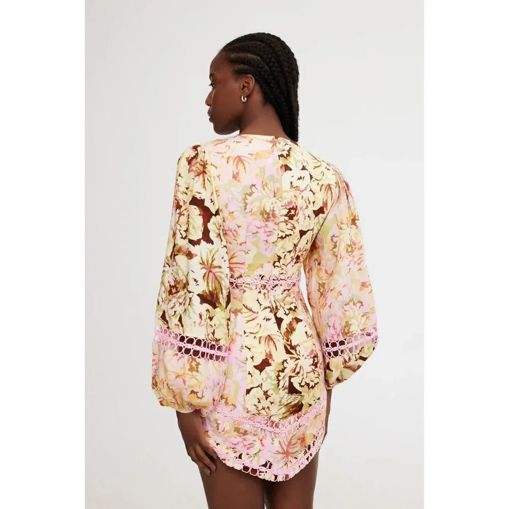 Significant Other Nicole Mini Dress in Jungle Mix Wedding Guest Sz 4 NWT$392 - Picture 3 of 9